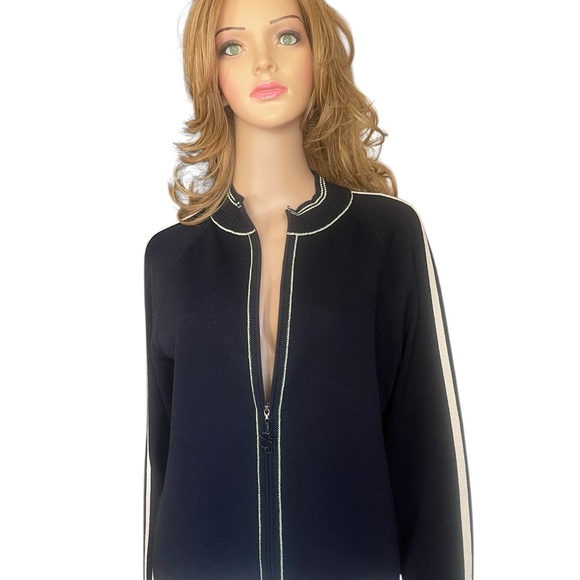 St. John sport black/green jacket size M - Picture 2 of 11